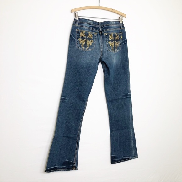 MARCIANO boot cut low rise sequin pocket Jeans - Picture 2 of 11